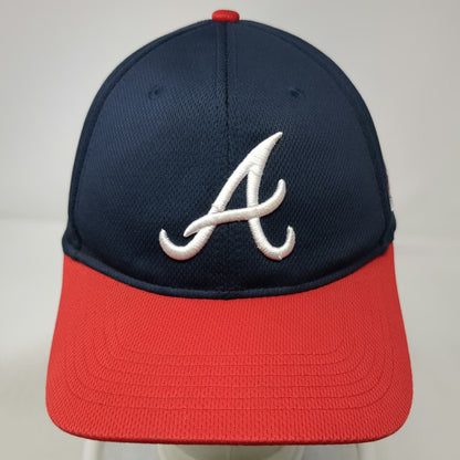 Atlanta Braves MLB OC Sports Baseball Cap Blue Red White OSFM Hat Curved Brim