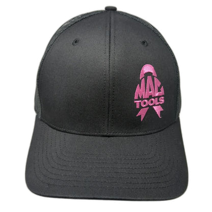 Richardson Trucker Hat Black One Size Mac Tools Pink Ribbon Mesh Snapback