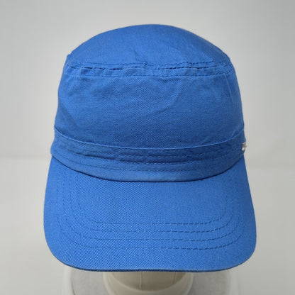 J. Linderberg Cadet Army Cap Blue Medium Lightweight Emblem Blank Cotton