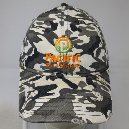 Otto Baseball Cap Gray Camo One Size Pacific Steel Recycling Pocatello Idaho Hat