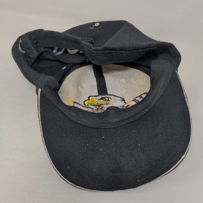 VFW USA Eagle Strapback Hat Black One Size Embroidered Vent Holes