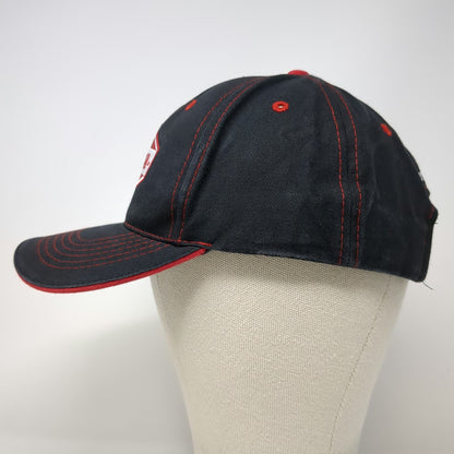 Buck's Bags Cordova Cooler Baseball Cap Black One Size Red Stitching Logo Hat