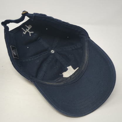 Texas State Map Slideback Hat Blue One Size Adjustable Outdoor Cap