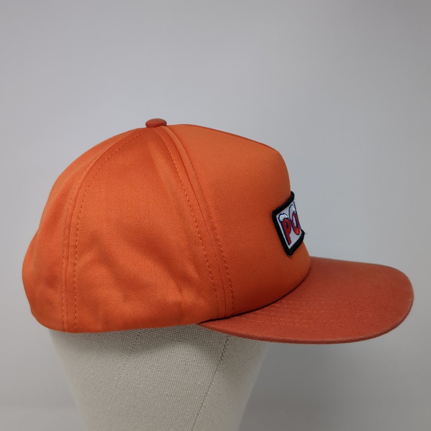 Poler Patch Snapback Hat Orange One Size Camp Vibes Adjustable Outdoor