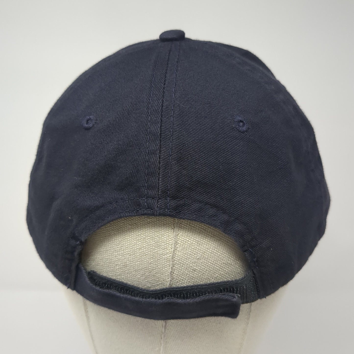 Blue Moon Strapback Hat Blue One Size Adjustable Embroidered Outdoor