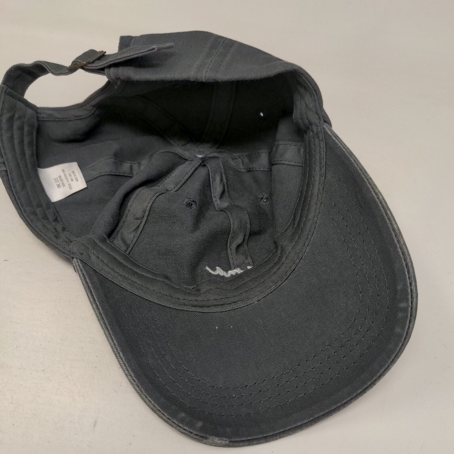 Mama Bear Slideback Hat Gray One Size Adjustable Embroidered Vented Holes