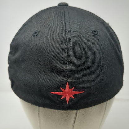 Flexfit Baseball Cap Black S-M Polaris Racing Embroidered Fitted Star Logo Hat