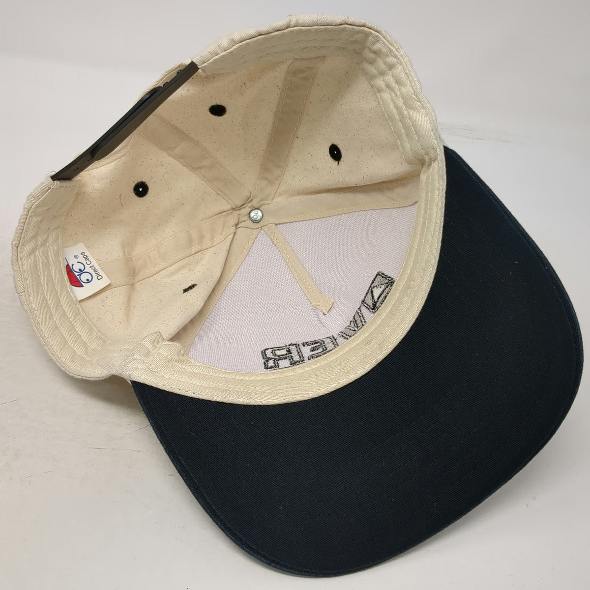 Direct Caps 5 Panel Beige Black One Size OVER LAND Mountain Snapback Cotton hat