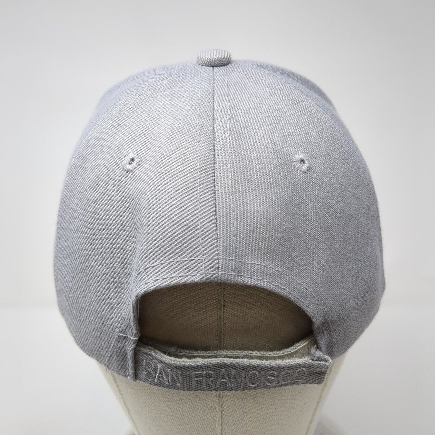 SF San Francisco Strapback Hat Gray One Size Adjustable Embroidered Elite