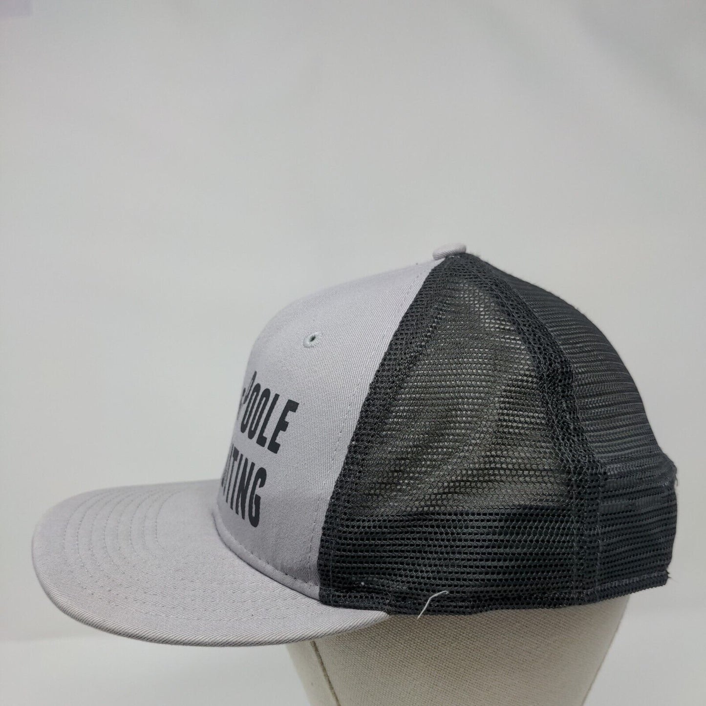 Campo & Poole Distributing Snapback Trucker Hat Gray OSFM Mesh Back New Era