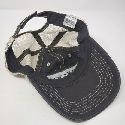 Beck's Strapback Trucker Hat Gray One Size Adjustable Embroidered Mesh Back