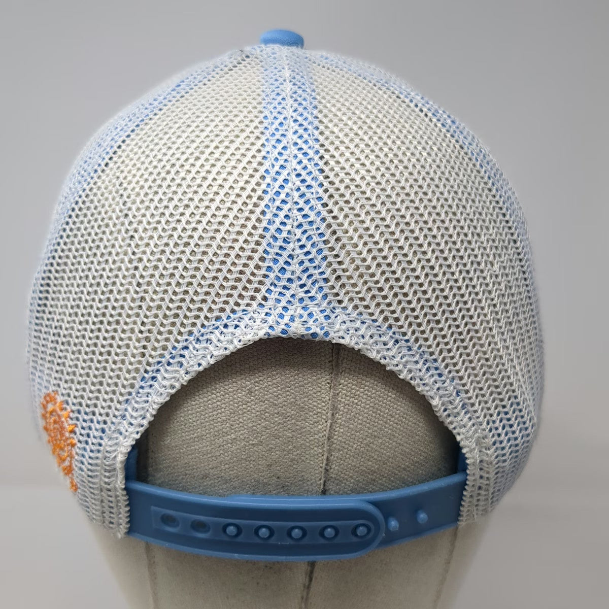 The Mountain Trucker Hat Blue One Size Zebra Savanna Print Wildlife Mesh Back