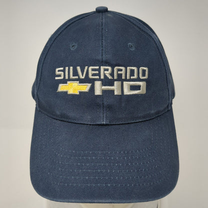 Chevrolet Silverado HD Strapback Hat Blue One Size Adjustable 6 Panel