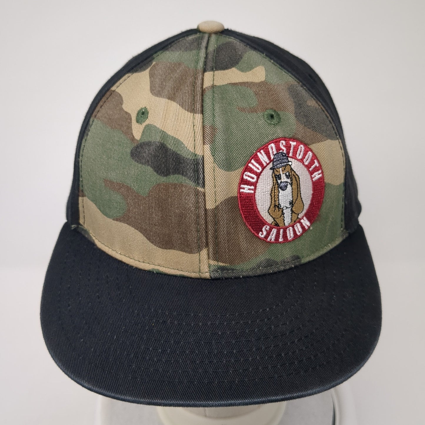 Houndstooth Saloon Snapback Cap Multicolor One Size Adjustable Embroidered Decky