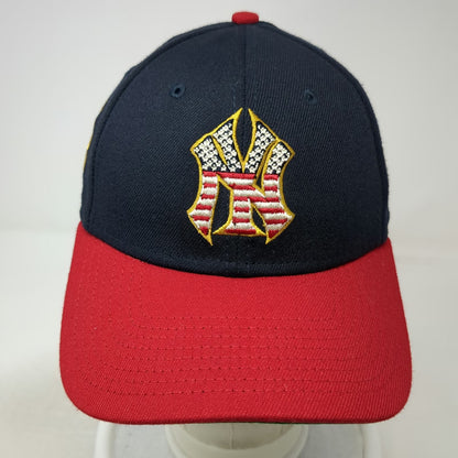 New Era New York Yankees MLB Baseball Cap Blue Red M 39THIRTY Side Patch Logo