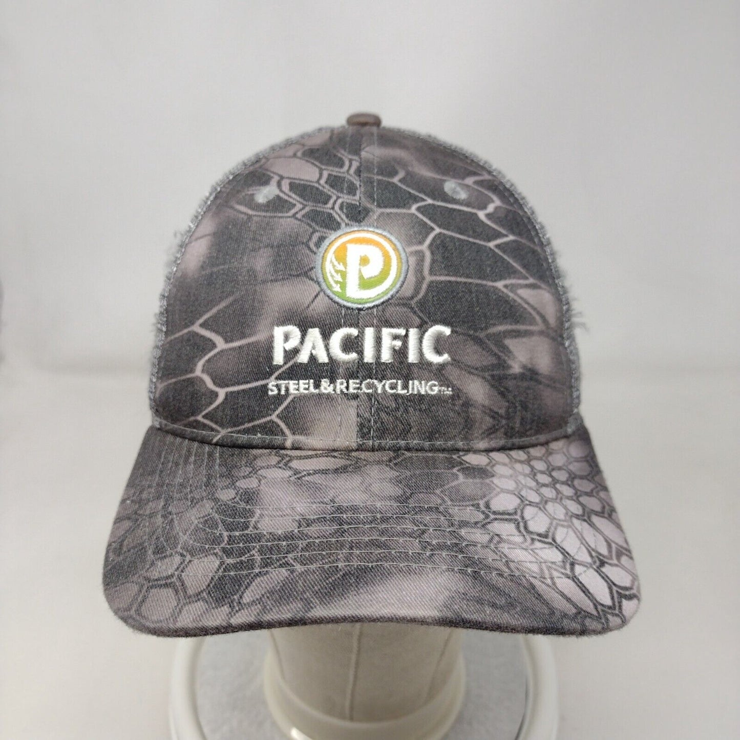 Pacific Steel & Recycling Strapback Mesh Back Trucker Hat Multi One Size