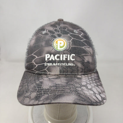 Pacific Steel & Recycling Strapback Mesh Back Trucker Hat Multi One Size