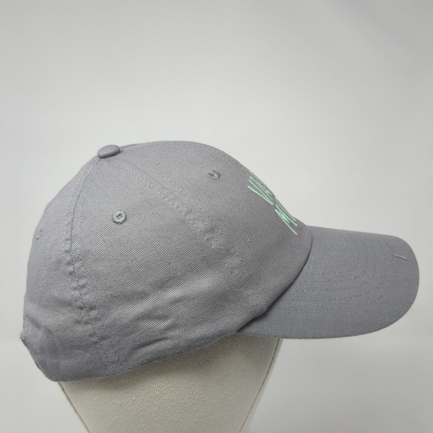 Vacay Mode Strapback Hat Gray One Size Adjustable Embroidered 6 Panel Cotton