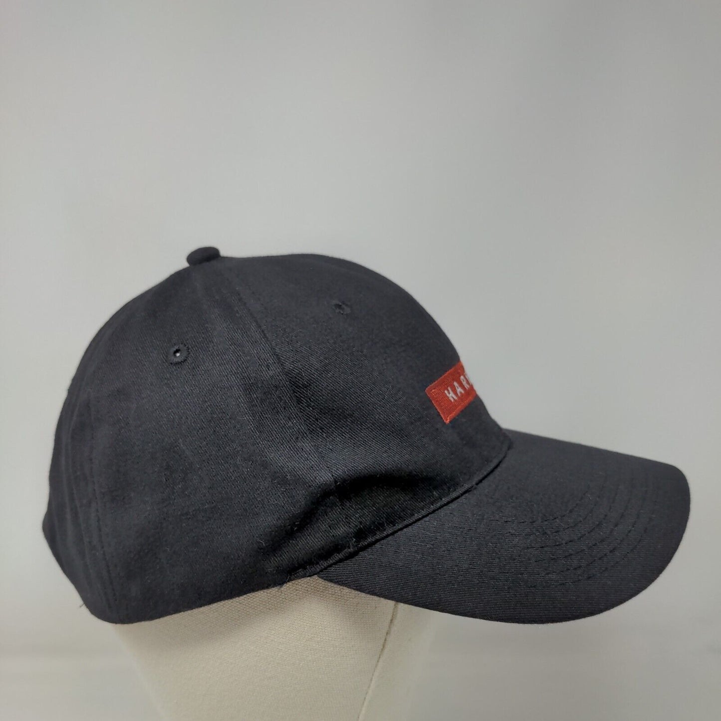 Harken Strapback Hat Black One Size Adjustable Embroidered Apollo