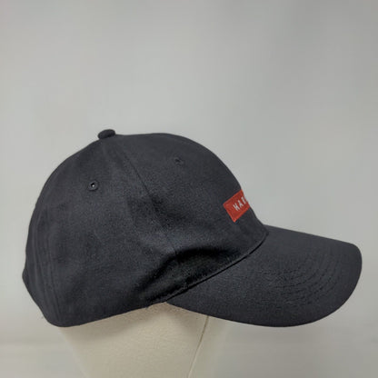 Harken Strapback Hat Black One Size Adjustable Embroidered Apollo