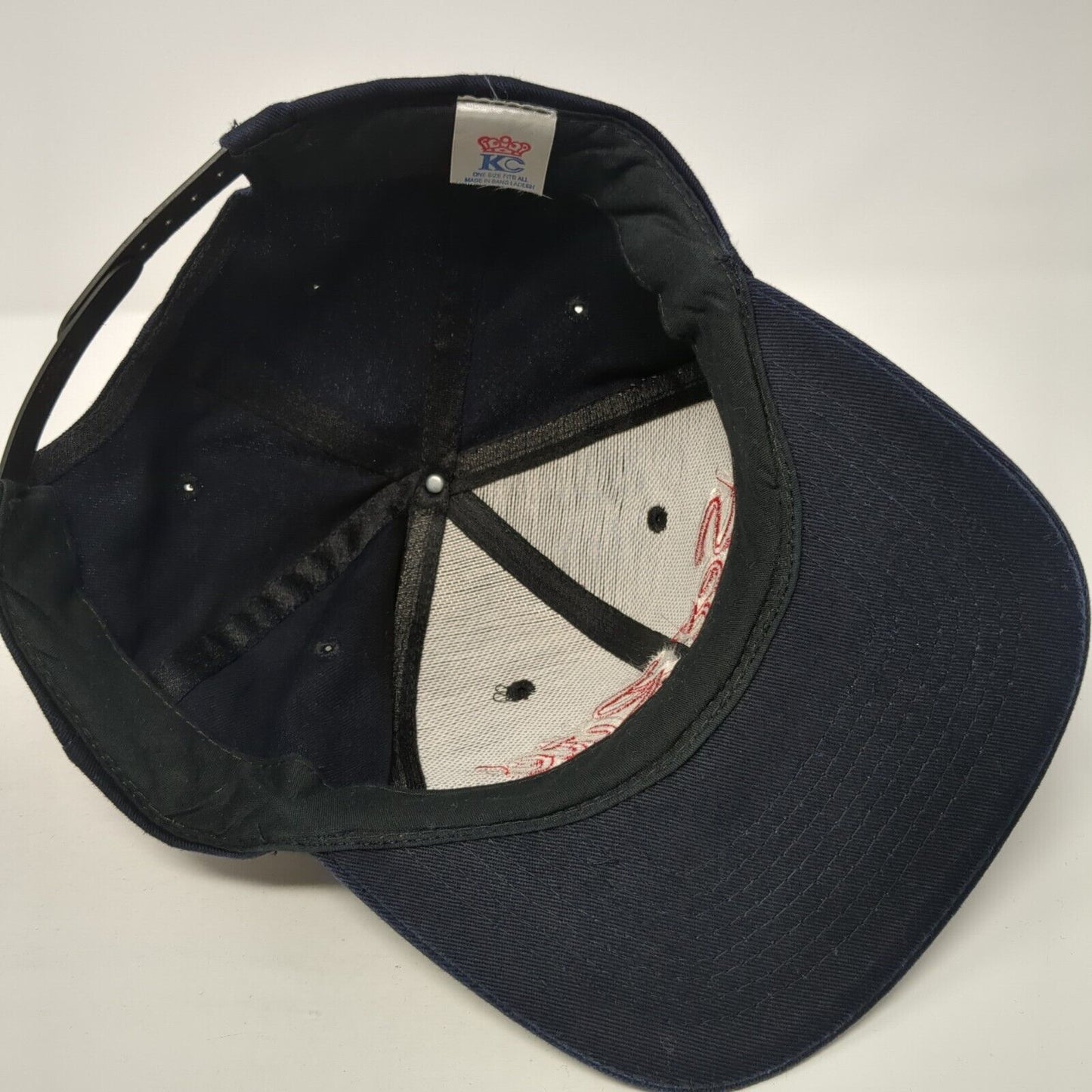 Set Rite Snapback Hat Blue One Size Adjustable Embroidered KC 6 Panel