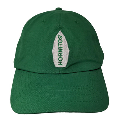 Hornitos Men's Slideback Hat Green Adjustable Embroidered Logo 100% Cotton