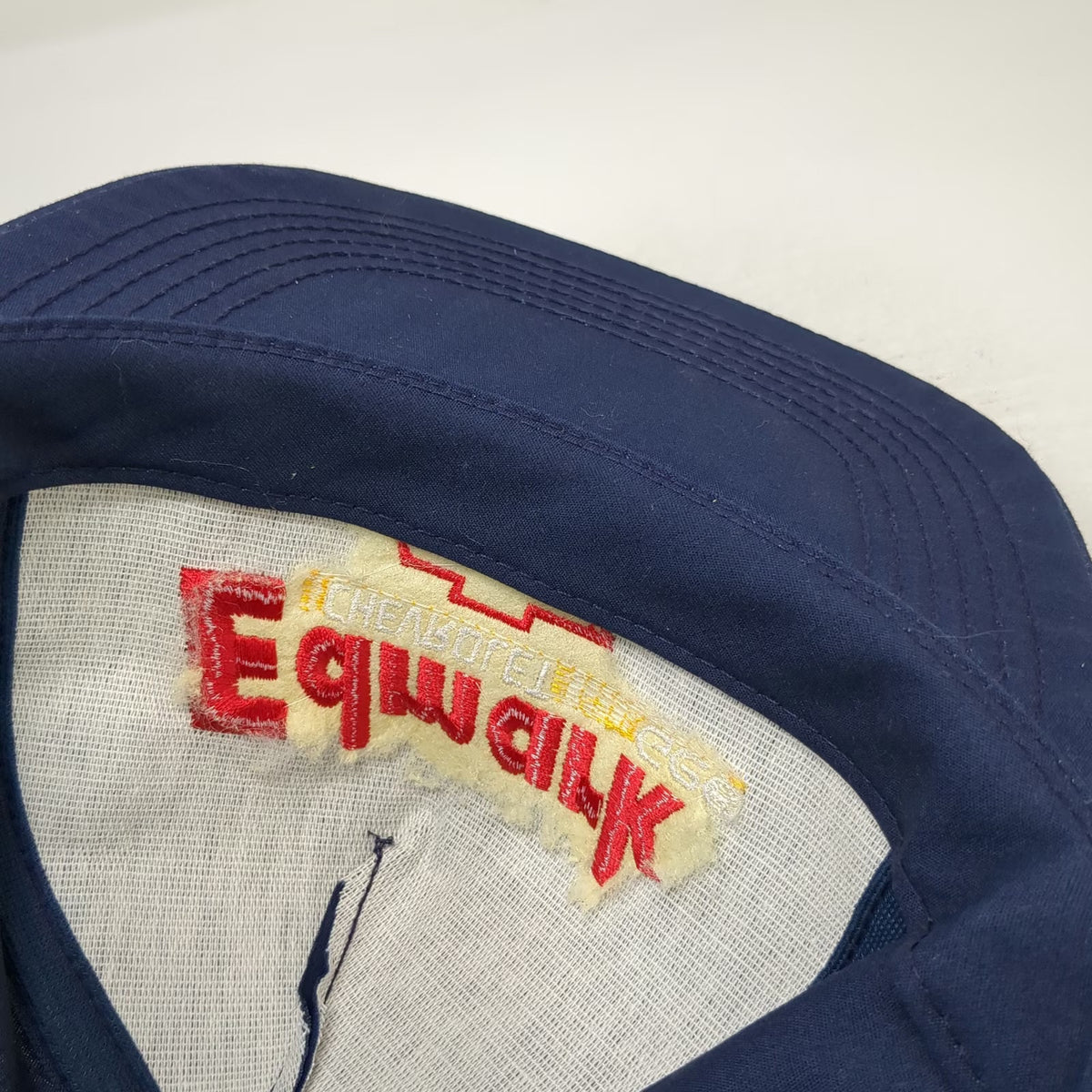 America's Legend Trucker Blue OS Hat Edmark Chevrolet Geo Snapback Vintage