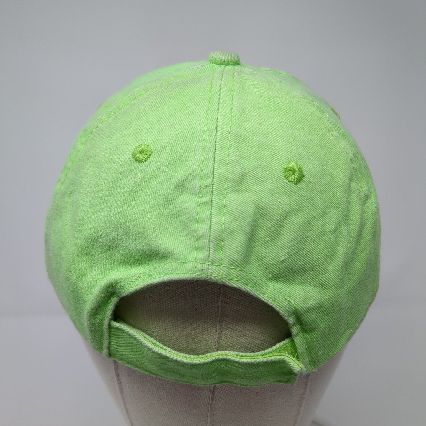 Panama City Beach Florida Strapback Hat Green One Size Adjustable