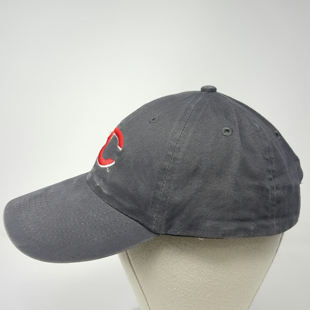 Outdoor Cap Cincinnati Reds MLB Gray Red Baseball Cap One Size Embroidered Hat