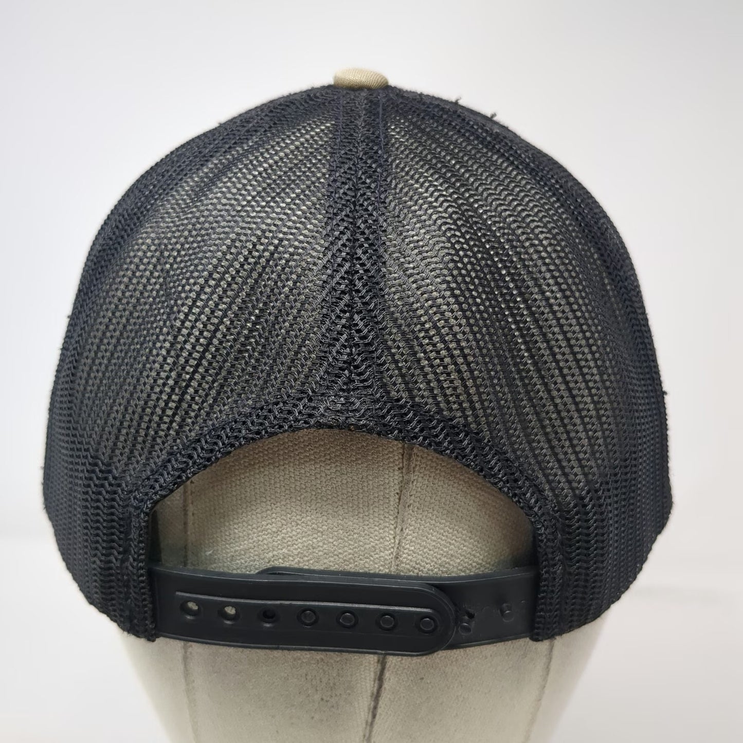 Mossberg Trucker Hat Beige Black One Size Patch Mesh Back Snapback Firearms Cap
