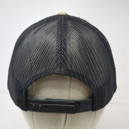 Mossberg Trucker Hat Beige Black One Size Patch Mesh Back Snapback Firearms Cap