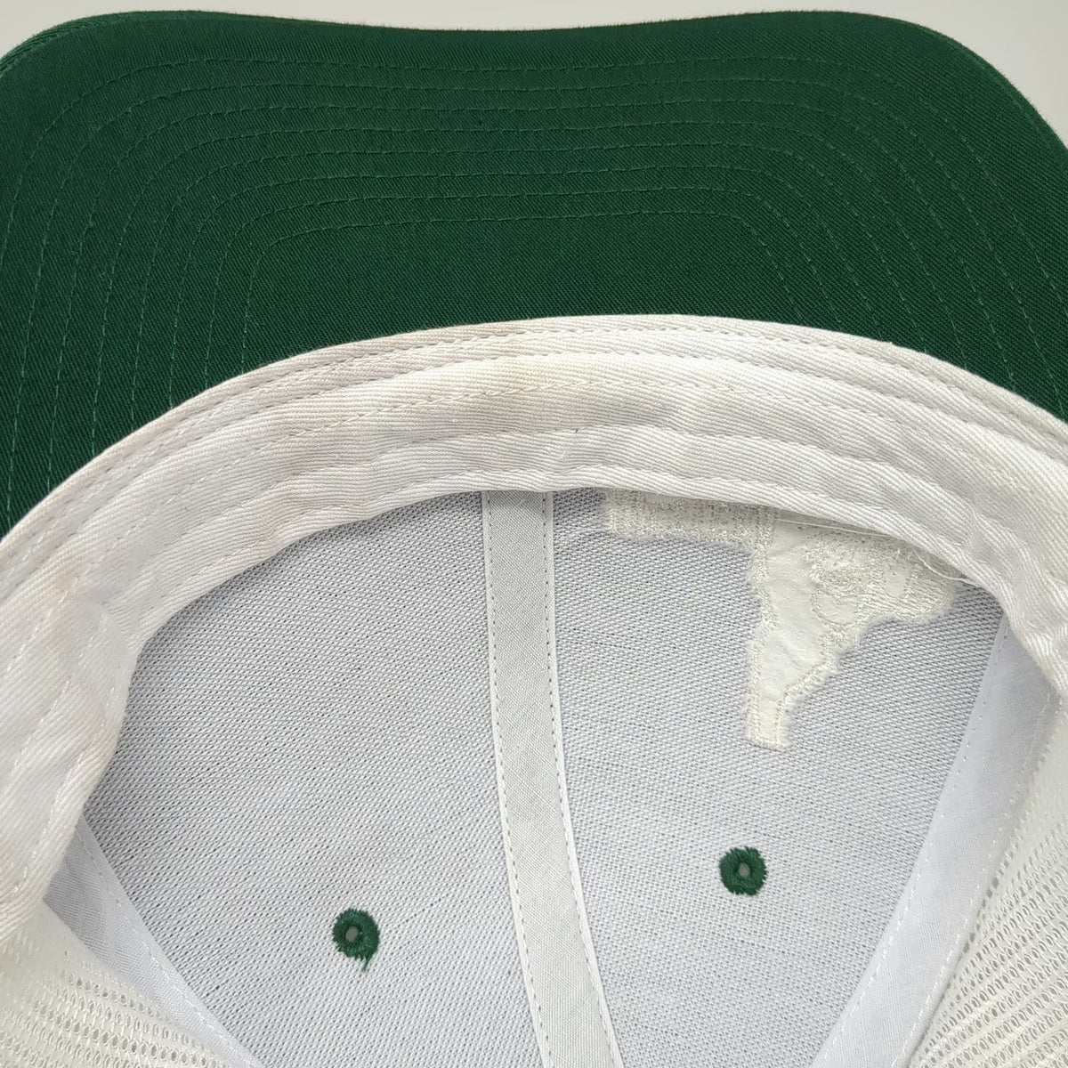 Richardson Trucker Hat Green White One Size Western Idaho Fabrication Snapback