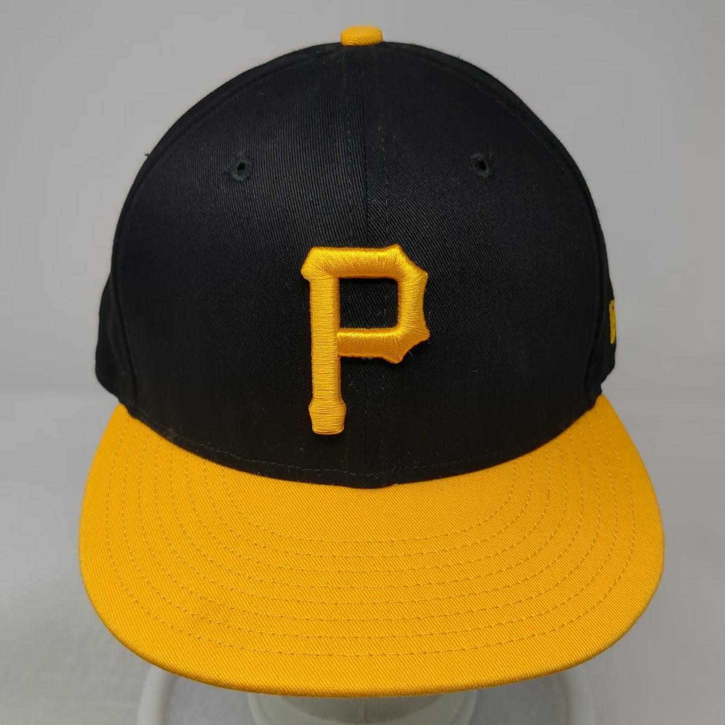 New Era Pittsburgh Pirates MLB Snapback Hat Black Yellow OSFM 9FIFTY Green Brim