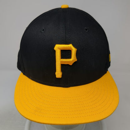 New Era Pittsburgh Pirates MLB Snapback Hat Black Yellow OSFM 9FIFTY Green Brim