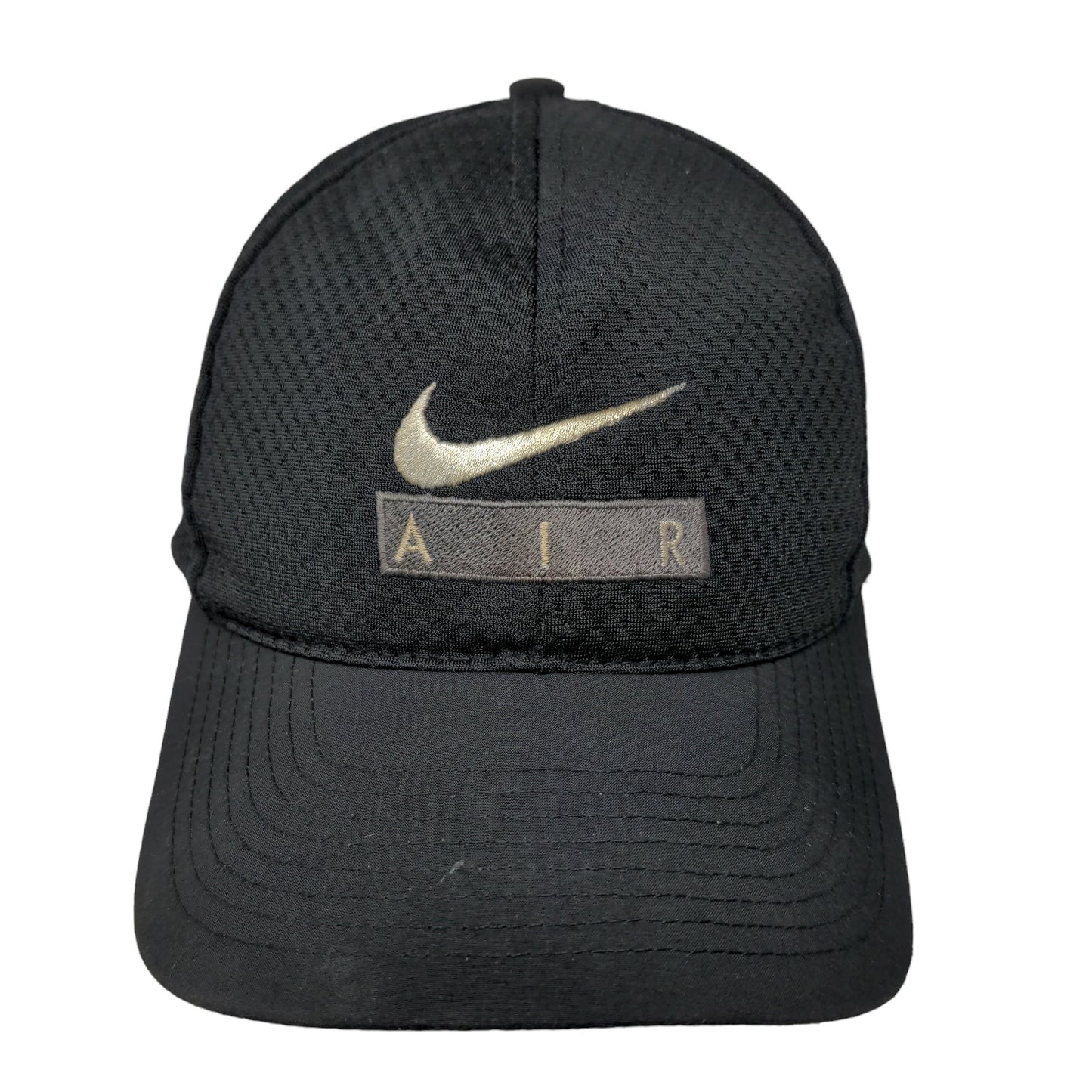 Nike Air Men's Snapback Hat Black OSFA Embroidered Logo 100% Polyester