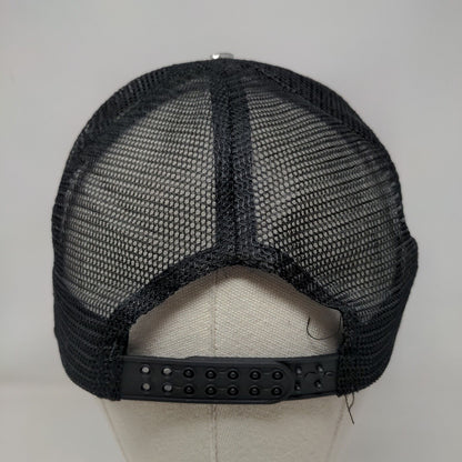 Asheville Snapback Mesh Back Trucker Hat Black One Size Colorblock