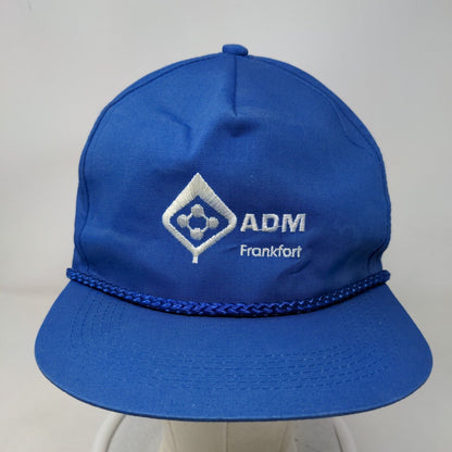 ADM Frankfort Snapback Rope Hat Blue OSFA Embroidered Capital Caps