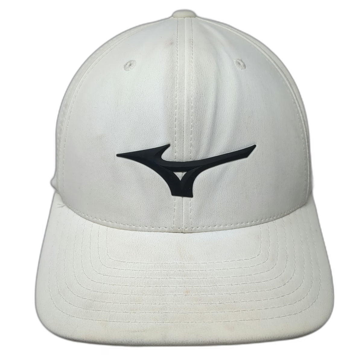 Mizuno Baseball Cap White Gray One Size Flexfit 110 Perforated Strapback Hat