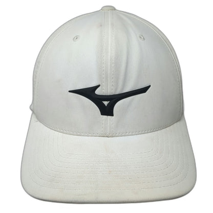 Mizuno Baseball Cap White Gray One Size Flexfit 110 Perforated Strapback Hat