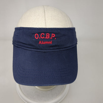 OCBP Alumni Hesit Insurance Strapback Sun Visor Hat Blue OSFA Adjustable Anvil