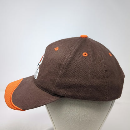 Cleveland Browns NFL Brown Orange One Size Cap Strapback Helmet Logo Embroidery