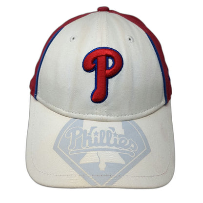 New Era Philadelphia Phillies MLB Baseball Cap White Red One Size Strapback Hat