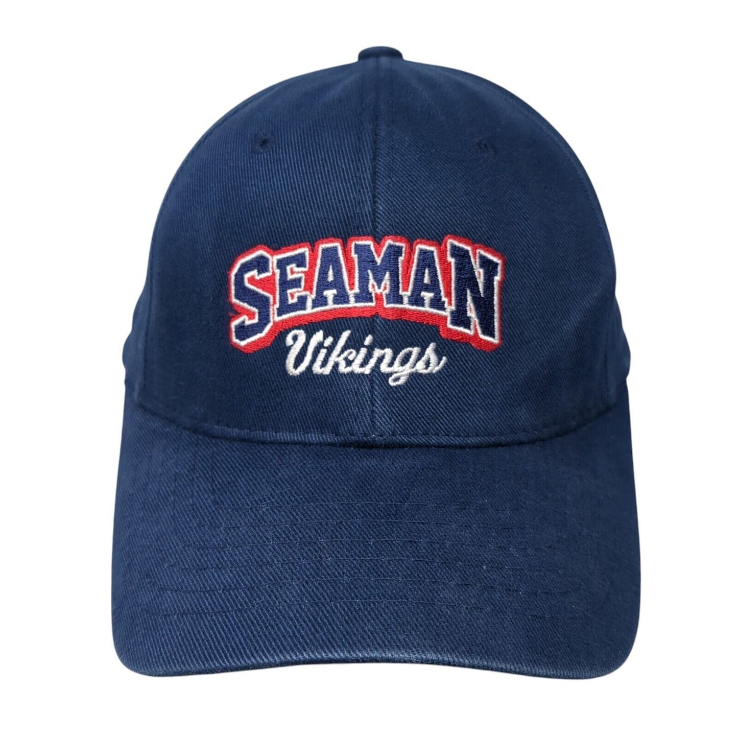 Seaman Vikings Strapback Hat Blue One Size Adjustable Magic Eco Solid