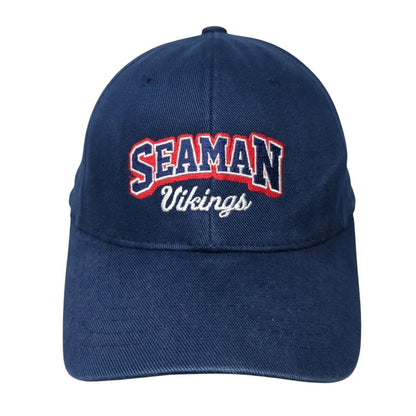 Seaman Vikings Strapback Hat Blue One Size Adjustable Magic Eco Solid