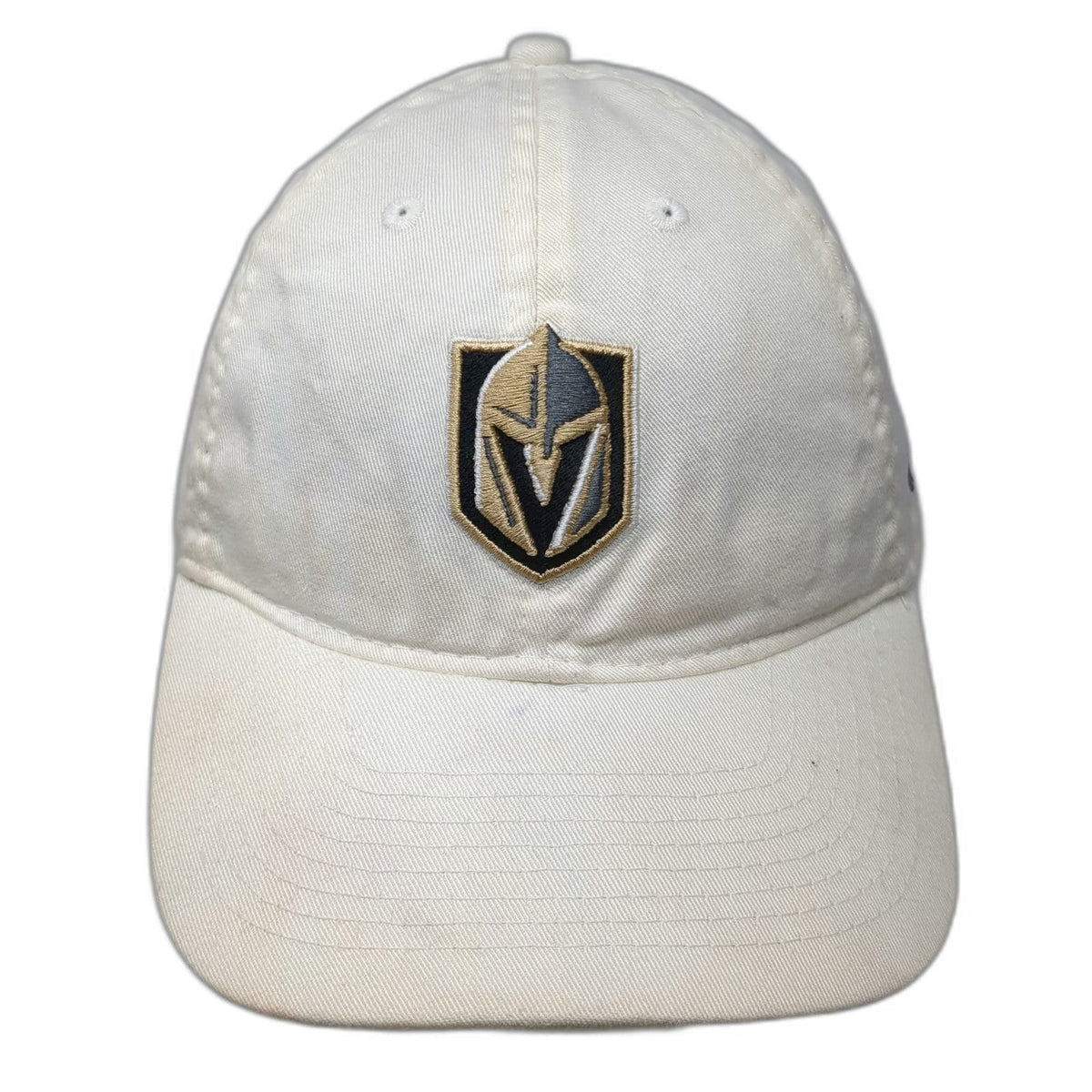 Adidas Vegas Golden Knights NHL White One Size Slideback Embroidered Logo Hat