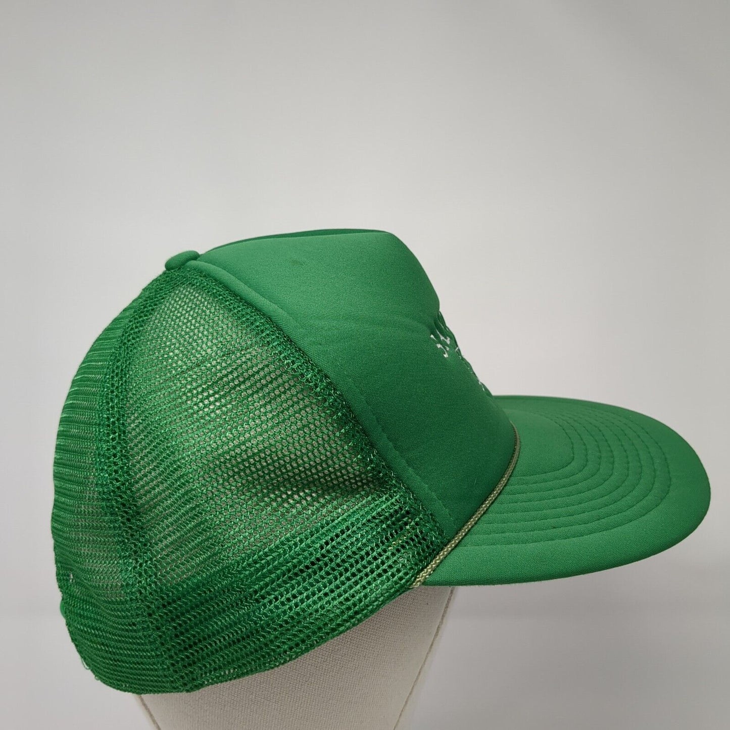 Sandbag Team 1993 Snapback Rope Trucker Hat Green One Size Mesh Back
