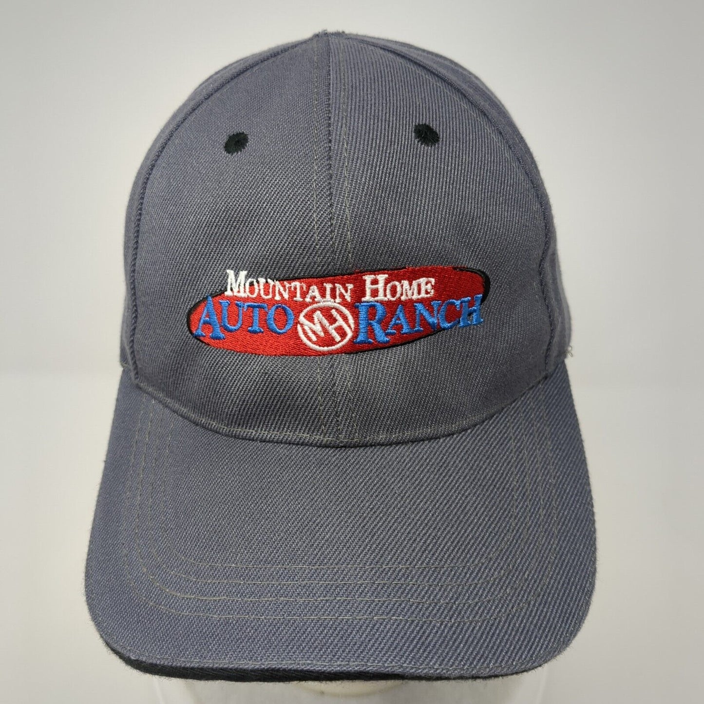 Mountain Home Auto Ranch Strapback Hat Gray One Size Adjustable Embroidered