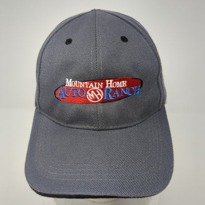 Mountain Home Auto Ranch Strapback Hat Gray One Size Adjustable Embroidered