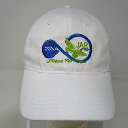 Zkapz Baseball Cap White One Size Jar of Hope Rope For Hope Embroidered Logo Hat