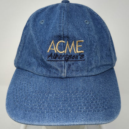 Toppers Acme Albertson's Blue Denim Baseball Cap One Size Slideback Hat Grocery